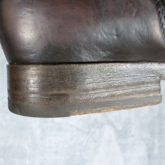 Frye Dark Brown Leather Ankle Boots - Picture 15 of 15